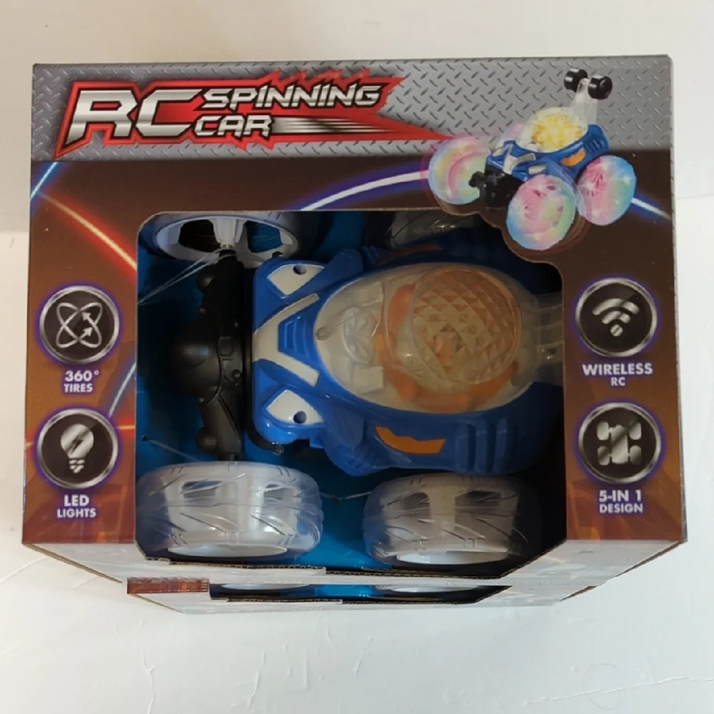 2 Pack - RC Spinning Cars - Blue